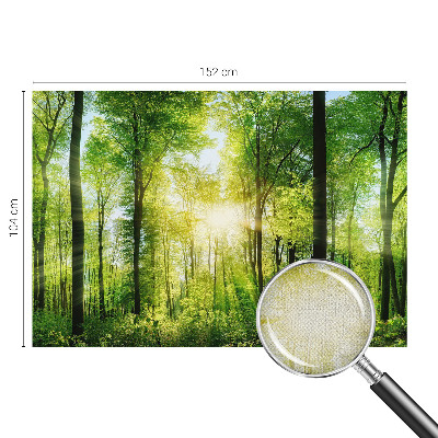 Peel and stick wall mural for kids' room with a forest harmony design