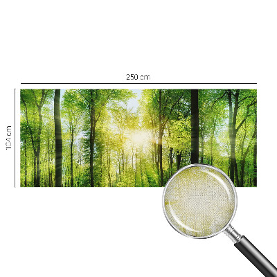 Peel and stick wall mural for kids' room with a forest harmony design