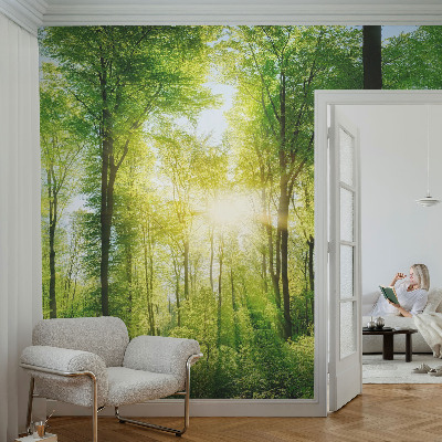 Peel and stick wall mural for kids' room Forest harmony