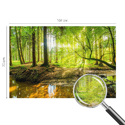 Children's wall mural Green landscape