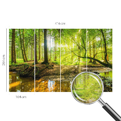 Children's wall mural Green landscape