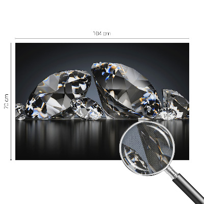 Peel and stick wallpaper mural with a crystal beauty design
