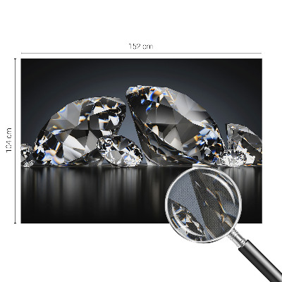 Peel and stick wallpaper mural with a crystal beauty design