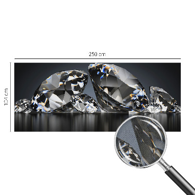 Peel and stick wallpaper mural with a crystal beauty design