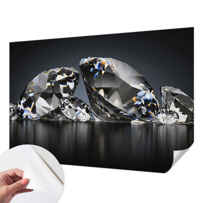 Peel and stick wallpaper mural with a crystal beauty design