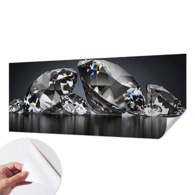 Peel and stick wallpaper mural with a crystal beauty design
