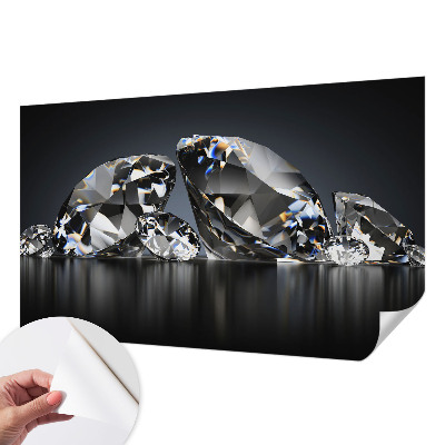 Peel and stick wallpaper mural with a crystal beauty design