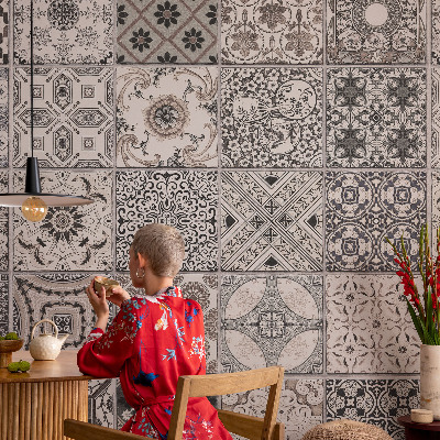 Self-adhesive wall mural Tile patterns