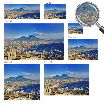 Stick-on wall mural Seaside panorama