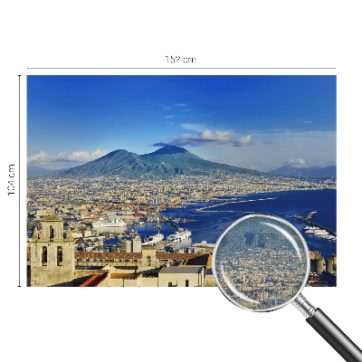 Stick-on wall mural with a seaside panorama