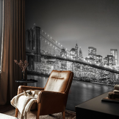 Removable wall mural The metropolis bridge