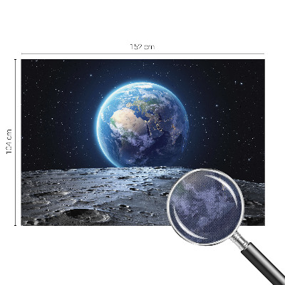 Peel and stick wall mural for the living room with a cosmic panorama motif