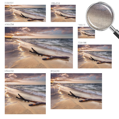Peel and stick wall mural for kids' room with a West Beach design