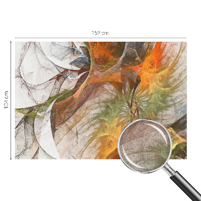 3D photo wallpaper mural with an abstract kaleidoscope design