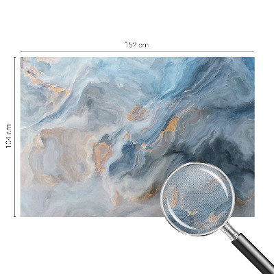 Nursery wall mural with colorful abstract motifs