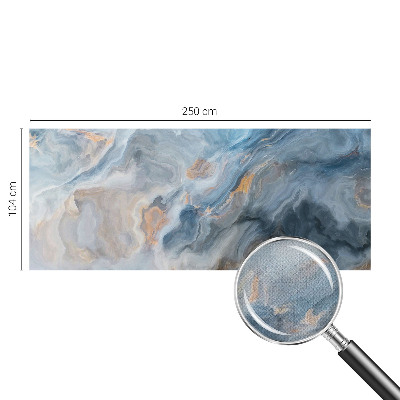 Nursery wall mural with colorful abstract motifs