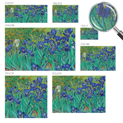 Baby room wall mural with a garden flowers motif