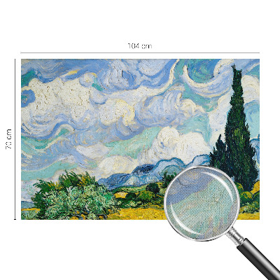 Children's wall mural Expressive clouds