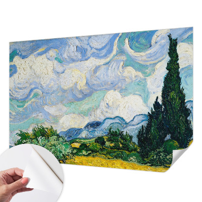 Children's wall mural Expressive clouds