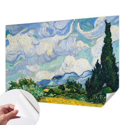 Children's wall mural Expressive clouds