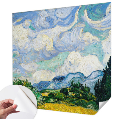 Children's wall mural Expressive clouds