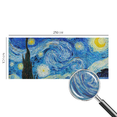 Peel and stick wallpaper mural featuring a night sky design