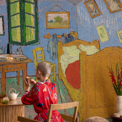 Peel and stick wall mural featuring a cozy decor design