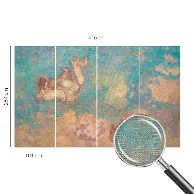 Self-adhesive wall mural with a Heavenly Pegasi design