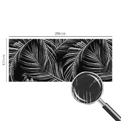 Removable wall mural with an exotic pattern