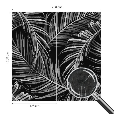 Removable wall mural with an exotic pattern