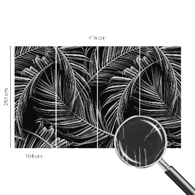Removable wall mural with an exotic pattern
