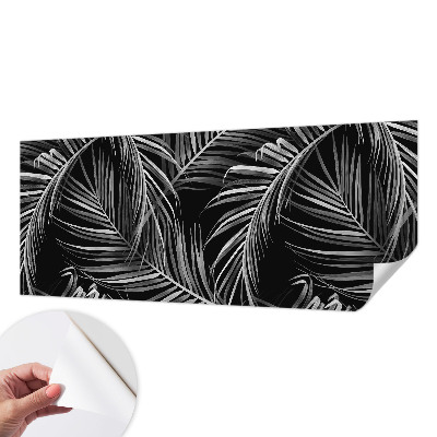 Removable wall mural with an exotic pattern