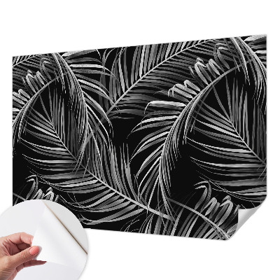 Removable wall mural with an exotic pattern