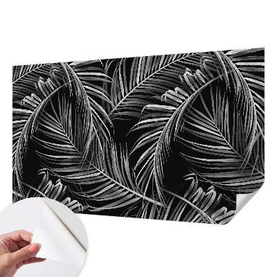 Removable wall mural with an exotic pattern