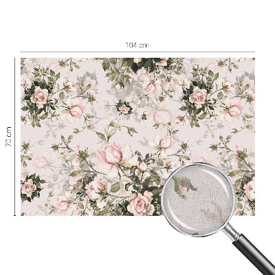 Peel and stick wall mural for bedroom Floral pattern