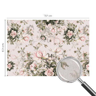 Peel and stick wall mural for bedroom with a floral pattern