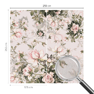 Peel and stick wall mural for bedroom Floral pattern