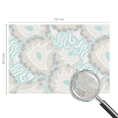 Peel and stick wall mural for kids' room with abstract patterns