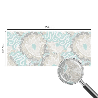 Peel and stick wall mural for kids' room with abstract patterns