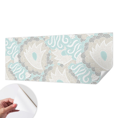 Peel and stick wall mural for kids' room with abstract patterns
