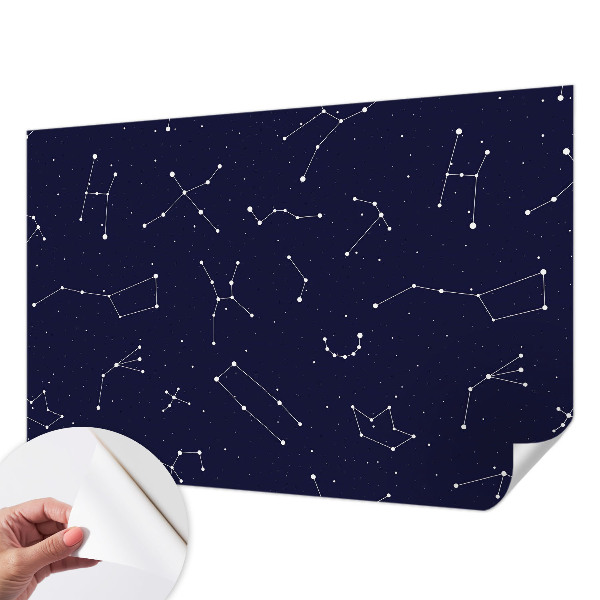 3D photo wallpaper mural with an astro sky design