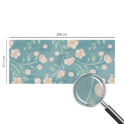 Children's wall mural with a floral elegance design