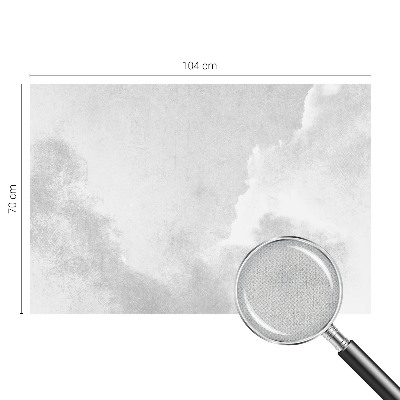 Baby room wall mural Subtle clouds