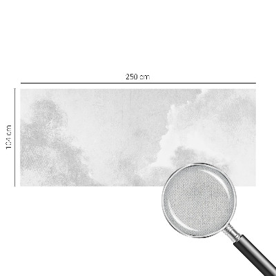 Baby room wall mural Subtle clouds