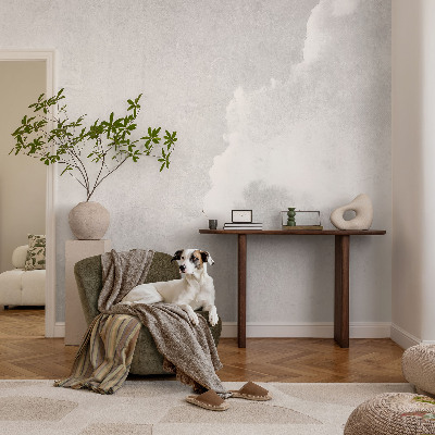 Baby room wall mural Subtle clouds