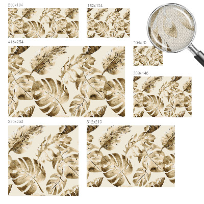 Peel and stick wall mural with an exotic flora design
