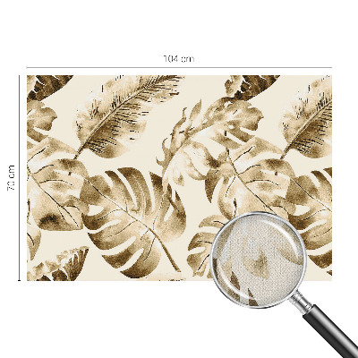 Peel and stick wall mural with an exotic flora design
