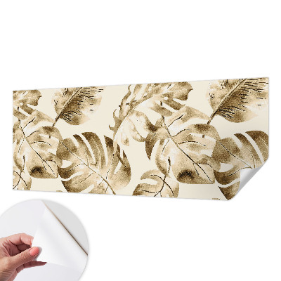 Peel and stick wall mural with an exotic flora design