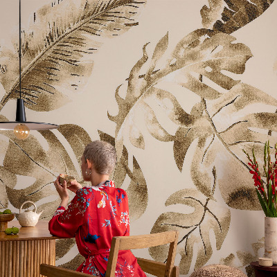 Peel and stick wall mural Exotic flora