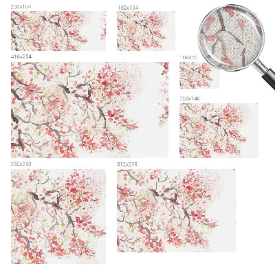 Peel and stick wallpaper mural Flowering branches